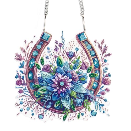 JISHSHAY Diamond Painting Anhänger Blumen Diamant Painting Fensterdeko Blumen Diamantmalerei Ornament Hufeisen Diamant Malerei Fensterbilder Diamaond Malerei Hanger Crystal Art Kranz Girlande JISHSHAY Diamond Painting Anhänger Blumen Diamant Painting Fensterdeko Blumen Diamantmalerei Ornament Hufeisen Diamant Malerei Fensterbilder Diamaond Malerei Hanger Crystal Art Kranz Girlande von JISHSHAY