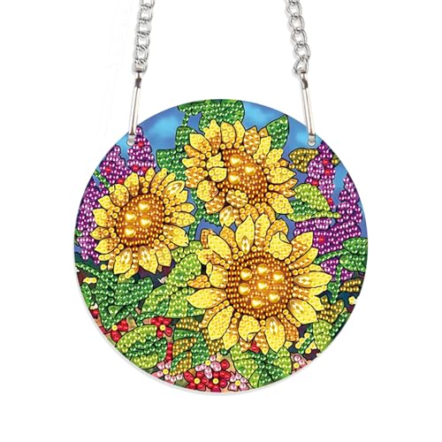 JISHSHAY Diamond Painting Anhänger Blumen Diamant Painting Fensterdeko Sonnenblume Diamantmalerei Ornamente Blumen Diamant Malerei Fensterbilder Diamaond Malerei Hanger Crystal Art Kranz Girlande JISHSHAY Diamond Painting Anhänger Blumen Diamant Painting Fensterdeko Sonnenblume Diamantmalerei Ornamente Blumen Diamant Malerei Fensterbilder Diamaond Malerei Hanger Crystal Art Kranz Girlande von JISHSHAY