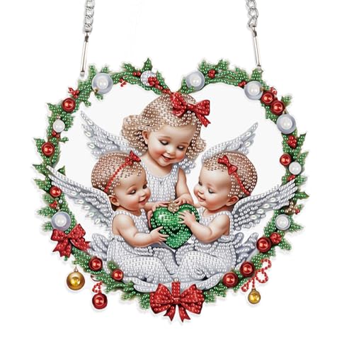 JISHSHAY Diamond Painting Anhänger Engel Diamant Painting Fensterdeko Engel Diamantmalerei Ornament Angel Diamant Malerei Fensterbilder Angel Diamaond Malerei Hanger Crystal Art Kranz Girlande JISHSHAY Diamond Painting Anhänger Engel Diamant Painting Fensterdeko Engel Diamantmalerei Ornament Angel Diamant Malerei Fensterbilder Angel Diamaond Malerei Hanger Crystal Art Kranz Girlande von JISHSHAY