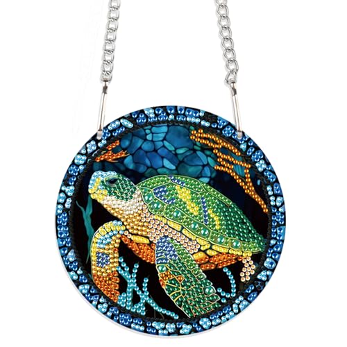 JISHSHAY Diamond Painting Anhänger Schildkröte Diamant Painting Fensterdeko Diamantmalerei Ornamente Tiere Diamant Malerei Fensterbilder Tiere Diamaond Malerei Hängend Crystal Art Kranz Girlande JISHSHAY Diamond Painting Anhänger Schildkröte Diamant Painting Fensterdeko Diamantmalerei Ornamente Tiere Diamant Malerei Fensterbilder Tiere Diamaond Malerei Hängend Crystal Art Kranz Girlande von JISHSHAY