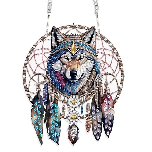 JISHSHAY Diamond Painting Anhänger Wolf Diamant Painting Fensterdeko Traumfänger Diamantmalerei Ornamente Tiere Diamant Malerei Fensterbilder Diamaond Malerei Hängend Crystal Art Kranz Girlande JISHSHAY Diamond Painting Anhänger Wolf Diamant Painting Fensterdeko Traumfänger Diamantmalerei Ornamente Tiere Diamant Malerei Fensterbilder Diamaond Malerei Hängend Crystal Art Kranz Girlande von JISHSHAY