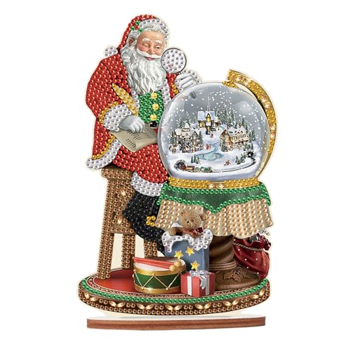 JISHSHAY Diamond Painting Kit DIY Christmas Santa Claus Crystal Ball Special Shaped Crystal Diamond Art Kit DIY Christmas Decor JISHSHAY Diamond Painting Kit DIY Christmas Santa Claus Crystal Ball Special Shaped Crystal Diamond Art Kit DIY Christmas Decor von JISHSHAY