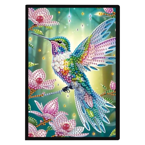 JISHSHAY Diamond Painting Notizbuch, Vögel, Diamant, Malbuch, weißes Blatt, Kolibri, Diamant-Stickerei, Notizblock, Basteln, Erwachsene, Tagebuch, Stickerei, Notizbuch, Kreuzstich, Notizbuch, A5 JISHSHAY Diamond Painting Notizbuch, Vögel, Diamant, Malbuch, weißes Blatt, Kolibri, Diamant-Stickerei, Notizblock, Basteln, Erwachsene, Tagebuch, Stickerei, Notizbuch, Kreuzstich, Notizbuch, A5 von JISHSHAY