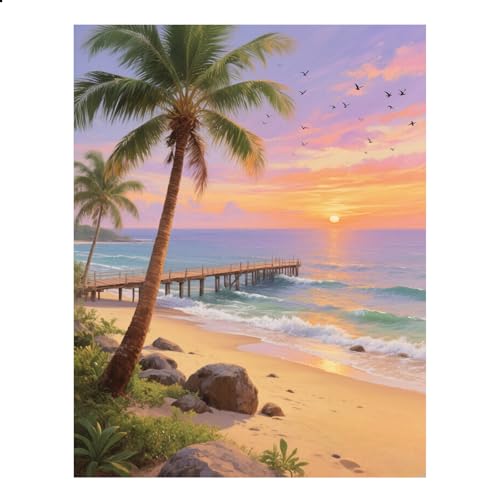 JISHSHAY Diamond Painting Steine Rund Strand Diamant Painting Runde Steine Landschaft Diamant Malerei Palmen Diamantmalerei Diamaond Malerei Basteln Erwachsene Mosaik Bastelset Erwachsene 40×50cm JISHSHAY Diamond Painting Steine Rund Strand Diamant Painting Runde Steine Landschaft Diamant Malerei Palmen Diamantmalerei Diamaond Malerei Basteln Erwachsene Mosaik Bastelset Erwachsene 40×50cm von JISHSHAY