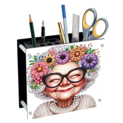 JISHSHAY Diamond Painting Stiftehalter glückliche Frau Diamant Malerei Stifthalter Büro Blume Stickerei Diamant Stifthalter Diamond Art Tasche Kreuzstich Aufbewahrungsbox Puzzle Pen Holder JISHSHAY Diamond Painting Stiftehalter glückliche Frau Diamant Malerei Stifthalter Büro Blume Stickerei Diamant Stifthalter Diamond Art Tasche Kreuzstich Aufbewahrungsbox Puzzle Pen Holder von JISHSHAY