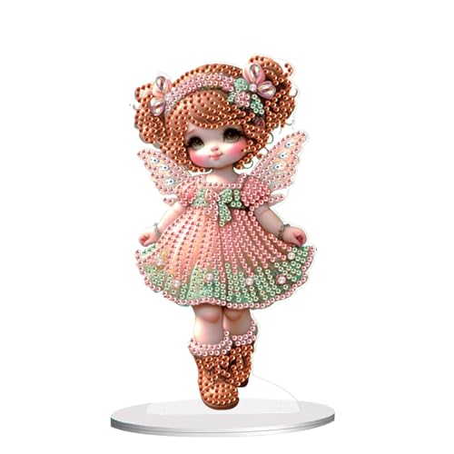 JISHSHAY Diamond Painting Tischdekoration Ornament Elfen Diamant Painting Tischdekoration Feen Diamantmalerei Ornamente Tischdeko Elf Diamaond Malerei Tischdeko Fairy Diamant Malerei Tisch Deko von JISHSHAY