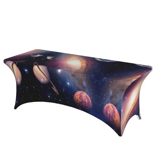 JIUTY Universe Galaxy Tischdecke, rechteckig, Polyester, für Küche, Hochzeit, Party, Urlaub, 76,2 x 183,9 cm, 1 Stück JIUTY Universe Galaxy Tischdecke, rechteckig, Polyester, für Küche, Hochzeit, Party, Urlaub, 76,2 x 183,9 cm, 1 Stück von JIUTY