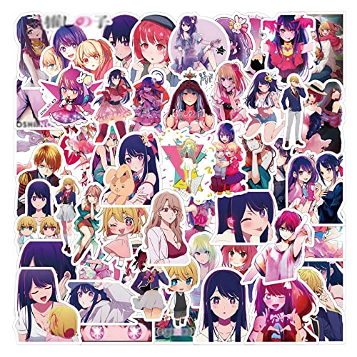 Anime-Aufkleber, wasserdicht, Vinyl-Aufkleber für Laptops, Handys, Handyhüllen, Konsolen, Wände, Gepäck, Bücher, Flaschen, 50 Stück Anime-Aufkleber, wasserdicht, Vinyl-Aufkleber für Laptops, Handys, Handyhüllen, Konsolen, Wände, Gepäck, Bücher, Flaschen, 50 Stück von JIYAN