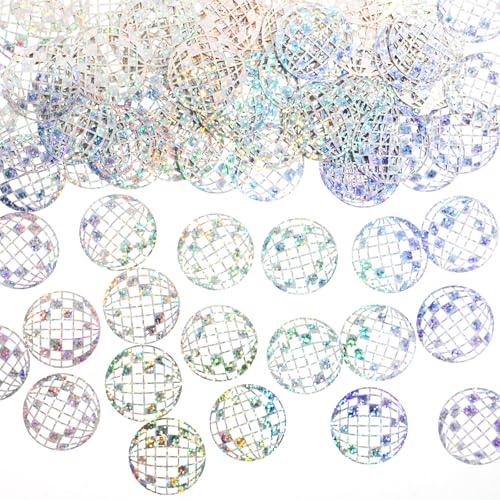 JIYIN 100 Stück Glitzer Discokugel Deko Konfetti, Disco Kugel Tischkonfetti Disco Party Tischdeko Glitzer Confetti für 70er 80er Jahre Retro Disco Motto Party JIYIN 100 Stück Glitzer Discokugel Deko Konfetti, Disco Kugel Tischkonfetti Disco Party Tischdeko Glitzer Confetti für 70er 80er Jahre Retro Disco Motto Party von JIYIN