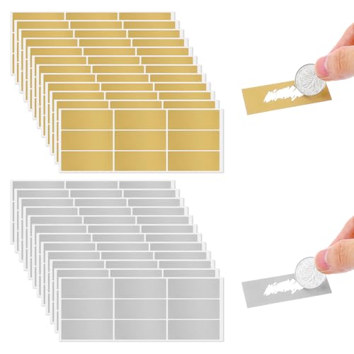 JIYIN 216 Stück Rubbelaufklebe, 65×25mm Rubbelsticker Rubbelaufkleber Scratch Sticker Rubbellose Selber Machen für Hochzeit Geschenke Geburtstag JIYIN 216 Stück Rubbelaufklebe, 65×25mm Rubbelsticker Rubbelaufkleber Scratch Sticker Rubbellose Selber Machen für Hochzeit Geschenke Geburtstag von JIYIN