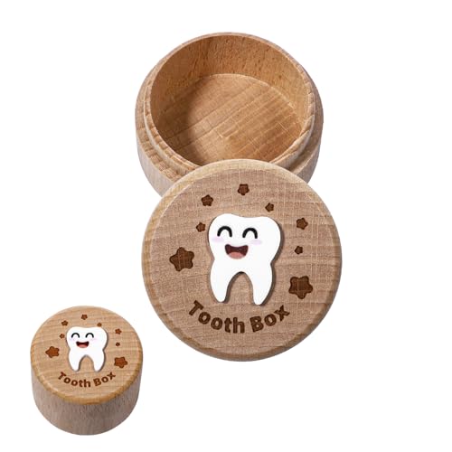 JIYIN Zahndose Milchzähne für Jungen Mädchen, Milchzahndose Milchzahndose Geschenke Zahnbox Zahnaufbewahrungsdose Zahndose Milchzahndose von JIYIN