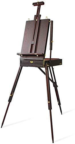 JIYTG Große Staffeleien, Boden-Ausstellungsständer mit Schublade, Studio-Desktop-Staffelei, Künstler für Outdoor-Malerei, Malerständer JIYTG Große Staffeleien, Boden-Ausstellungsständer mit Schublade, Studio-Desktop-Staffelei, Künstler für Outdoor-Malerei, Malerständer von JIYTG