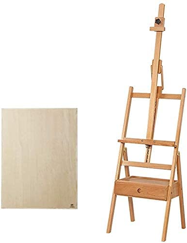 JIYTG Künstler-Staffelei, Ständer, Stativ, Ausstellungsstaffelei, Malständer, Staffelei mit Aufbewahrungsschublade, kann nach vorne gelehnt werden, höhenverstellbar, Studio-Staffelei mit JIYTG Künstler-Staffelei, Ständer, Stativ, Ausstellungsstaffelei, Malständer, Staffelei mit Aufbewahrungsschublade, kann nach vorne gelehnt werden, höhenverstellbar, Studio-Staffelei mit von JIYTG