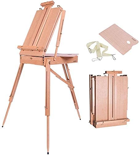 JIYTG Künstlerstaffelei, Ständer, Tisch-Display, Malstaffelei, Malständer, Staffelei mit Schublade, zusammenklappbar, Studio-Desktop-Staffelei, Künstler, Outdoor, Malerei, Leinwand, Display St JIYTG Künstlerstaffelei, Ständer, Tisch-Display, Malstaffelei, Malständer, Staffelei mit Schublade, zusammenklappbar, Studio-Desktop-Staffelei, Künstler, Outdoor, Malerei, Leinwand, Display St von JIYTG
