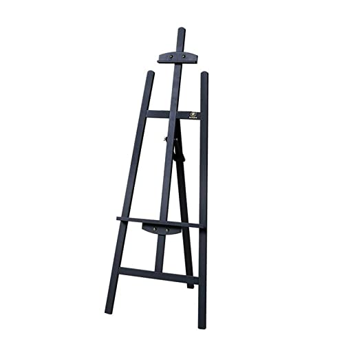 JIYTG Kunststaffelei A-Rahmen, Holzstaffelei, stabile Studio-Staffelei, tragbar, faltbar, Malstaffelei für Erwachsene, Anfänger, kann 108 cm hohe Leinwand aufnehmen von JIYTG