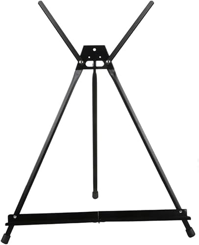 JIYTG Staffelei, Desktop-Aluminium-Staffelei, zusammenklappbar, Teleskopstaffelei, Kinder, Anfänger, Zeichenstaffelei, 44,5 x 49 cm von JIYTG