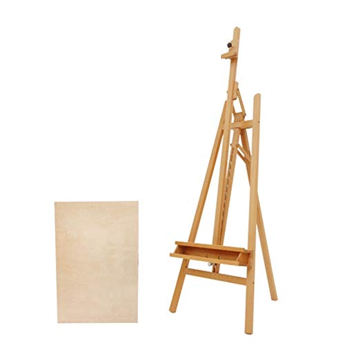 JIYTG Staffelei, Zeichenbrett, Staffelei, Holz, zusammenklappbar, nach vorne neigbar, Gouache, Ölgemälde, Skizze, Skizze, Halterung, tragbare Künstler-Bastelbox JIYTG Staffelei, Zeichenbrett, Staffelei, Holz, zusammenklappbar, nach vorne neigbar, Gouache, Ölgemälde, Skizze, Skizze, Halterung, tragbare Künstler-Bastelbox von JIYTG