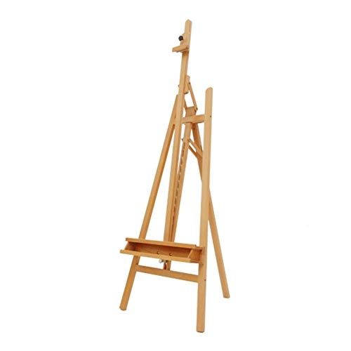 JIYTG Staffelei, Zeichenbrett, Staffelei, Holz, zusammenklappbar, nach vorne neigbar, Gouache, Ölgemälde, Skizze, Skizze, Halterung, tragbare Künstler-Bastelbox JIYTG Staffelei, Zeichenbrett, Staffelei, Holz, zusammenklappbar, nach vorne neigbar, Gouache, Ölgemälde, Skizze, Skizze, Halterung, tragbare Künstler-Bastelbox von JIYTG