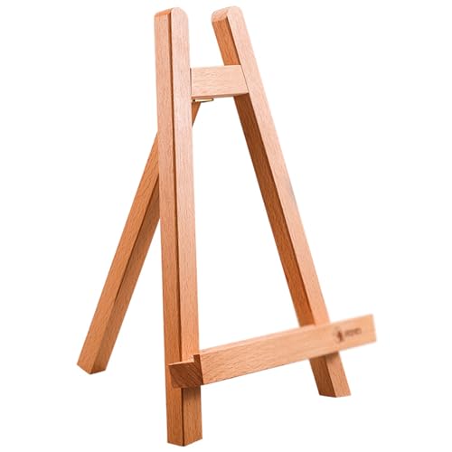 JIYTG Staffelei aus Holz, dreieckig, 28 cm hoch, Schreibtisch-Staffelei aus Holz für Schule, Büro, kleine Tischstaffelei zum Malen, Zeichnen, Skizzieren, einfach zusammenklappbar JIYTG Staffelei aus Holz, dreieckig, 28 cm hoch, Schreibtisch-Staffelei aus Holz für Schule, Büro, kleine Tischstaffelei zum Malen, Zeichnen, Skizzieren, einfach zusammenklappbar von JIYTG