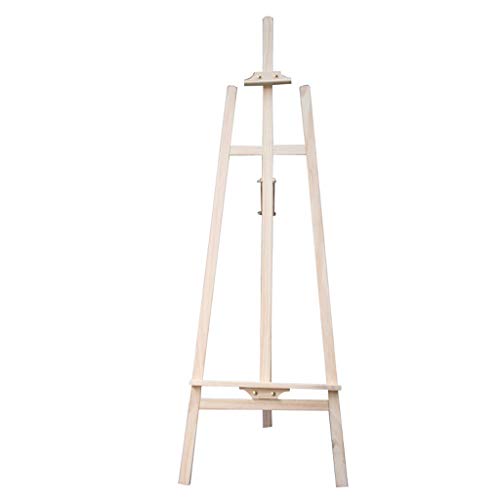 JIYTG Staffelei aus Massivholz, 1,65 m hoch, verstellbar, Multi-Winkel, für drinnen und draußen, kann verwendet werden, Kiefernholz, 165 x 58 x 50 cm, Staffelei, Kunstbedarf von JIYTG