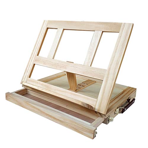 JIYTG Staffelei für Künstler, Koffer, Schreibtisch, Staffelei mit Aufbewahrungsschublade für Pinsel, Farbe für Zuhause, Outdoor, Zeichentisch, Staffelei JIYTG Staffelei für Künstler, Koffer, Schreibtisch, Staffelei mit Aufbewahrungsschublade für Pinsel, Farbe für Zuhause, Outdoor, Zeichentisch, Staffelei von JIYTG