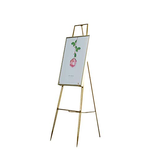 JIYTG Staffelei für Malerei, Künstler, Ständer, Ausstellung, Zeichenbrett, Staffelei, bodenstehend, Willkommensanzeige, klappbarer Posterrahmen, Schmiedeeisen, Ölgemälde, Halterung, Wtile Staffelei JIYTG Staffelei für Malerei, Künstler, Ständer, Ausstellung, Zeichenbrett, Staffelei, bodenstehend, Willkommensanzeige, klappbarer Posterrahmen, Schmiedeeisen, Ölgemälde, Halterung, Wtile Staffelei von JIYTG