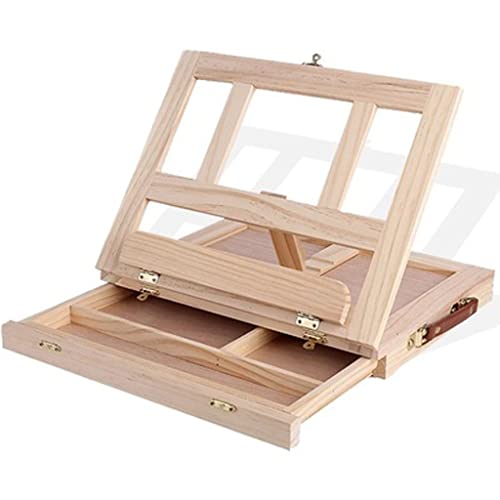 JIYTG Tischstaffelei aus Holz, tragbar, Skizzenstaffelei, Künstler, Schreibtisch, Zeichenbrett, Ständer, Staffelei, Aquarell, Ölgemälde, Kunstbedarf JIYTG Tischstaffelei aus Holz, tragbar, Skizzenstaffelei, Künstler, Schreibtisch, Zeichenbrett, Ständer, Staffelei, Aquarell, Ölgemälde, Kunstbedarf von JIYTG