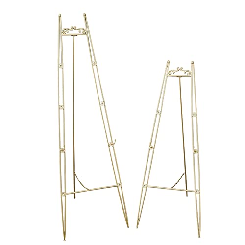 Kunststaffelei, 120/150 cm hoch, verstellbar, langlebig, Künstlerstaffelei, bodenstehend, Metallständer für Poster, Fotos und Speisekarten Kunststaffelei, 120/150 cm hoch, verstellbar, langlebig, Künstlerstaffelei, bodenstehend, Metallständer für Poster, Fotos und Speisekarten von JIYTG