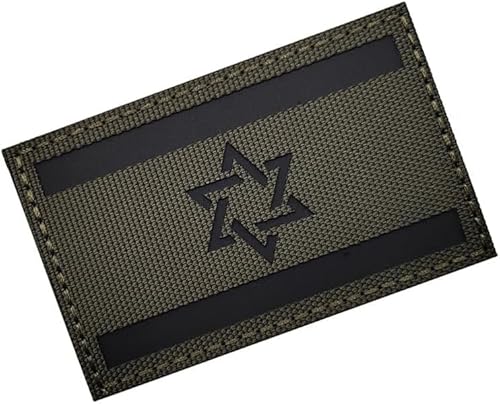 1 x reflektierender Aufnäher mit grüner Israel-Flagge, taktisch, israelisches Militär, IR-Moral, Armband, Aufnäher, Applikation, Schulterverschluss, Rückseite für Kleidung, Rucksack, Mantel, Weste 1 x reflektierender Aufnäher mit grüner Israel-Flagge, taktisch, israelisches Militär, IR-Moral, Armband, Aufnäher, Applikation, Schulterverschluss, Rückseite für Kleidung, Rucksack, Mantel, Weste von JIzian