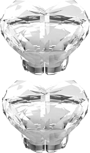 2 Stück transparente herzförmige WC-Tank-Taste, Knopfschieber, Kristall-Herz-WC-Druckknopf, Knopfhilfe, WC-Deckelbezug, Heber/Griff für Frauen, lange Nagel-Toilettenteile 2 Stück transparente herzförmige WC-Tank-Taste, Knopfschieber, Kristall-Herz-WC-Druckknopf, Knopfhilfe, WC-Deckelbezug, Heber/Griff für Frauen, lange Nagel-Toilettenteile von JIzian