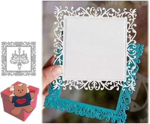 Stanzschablonen für Kartenherstellung, Motiv: Spitzenblätter, Ranke, quadratisch, Stanzschablonen für Scrapbooking, Fotoalbum, dekorative Prägepapier-Stanzformen für Kartenherstellung, Vorlage Stanzschablonen für Kartenherstellung, Motiv: Spitzenblätter, Ranke, quadratisch, Stanzschablonen für Scrapbooking, Fotoalbum, dekorative Prägepapier-Stanzformen für Kartenherstellung, Vorlage von JIzian
