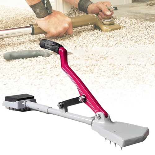 JJENXYYDS Teppichspanner, Teppich-Knieheber-Installateur, mit weichem Gummigriff und Klemmen, 20 Nadeln aus gehärtetem Stahl, zum Positionieren, Halten und Greifen von Teppichen von JJENXYYDS