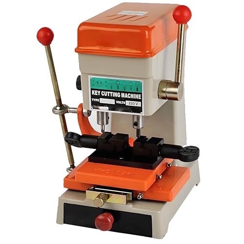 JJENXYYDS Vertikale Schneidemaschine, Universal-Schlüsselkopierwerkzeug, Schneidebohrmaschine 368A, Schneideschlosserausrüstung mit Bohrern,für Tür- und Autoschlossschlüssel von JJENXYYDS