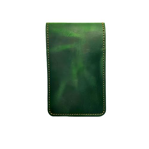 JJNUSA Leder-Einband, kompatibel mit Rite in the Rain-Spiralnotizbüchern, 7,6 x 12,7 cm, Echtleder-Einband für Notizbuch, A7, 7,6 x 12,7 cm, Grün JJNUSA Leder-Einband, kompatibel mit Rite in the Rain-Spiralnotizbüchern, 7,6 x 12,7 cm, Echtleder-Einband für Notizbuch, A7, 7,6 x 12,7 cm, Grün von JJNUSA