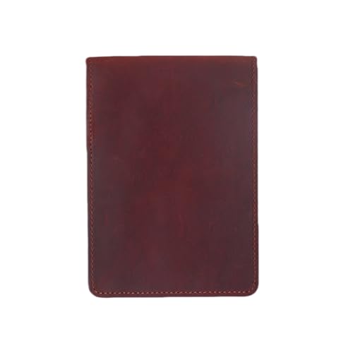 JJNUSA Ledereinband, kompatibel mit Rite in the Rain Spiralnotizbüchern, Used-Look, Echtleder, Einband für Notizbuch, A7, 10,2 x 15,2 cm, Rot von JJNUSA