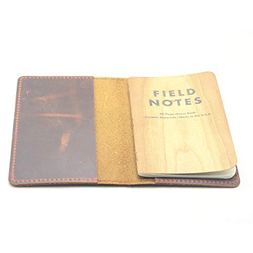 JJNUSA Moleskine Cahier Notizbuch aus Leder, Taschenformat, 8,9 x 14 cm, Vintage, nachfüllbar, Braun JJNUSA Moleskine Cahier Notizbuch aus Leder, Taschenformat, 8,9 x 14 cm, Vintage, nachfüllbar, Braun von JJNUSA