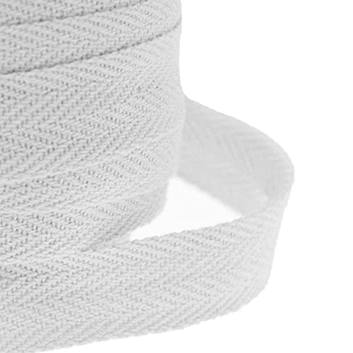 JJOnlineStore - Baumwolle, 25 mm, 2.54 cm Herringbone Twill, Schneidern Nähen Handwerk Schürze, Wimpelkette, weiß, 20 Meter JJOnlineStore - Baumwolle, 25 mm, 2.54 cm Herringbone Twill, Schneidern Nähen Handwerk Schürze, Wimpelkette, weiß, 20 Meter von JJOnlineStore