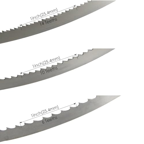 1 stück 1575 12,7 0,5mm 6T 10T 14T TPI Bandsägeblatt 1575mm Bandsägeblätter for Schneiden von Holz, Kunststoff, Acryl, MDF Hergestellt(14T) von JJQXAIBH
