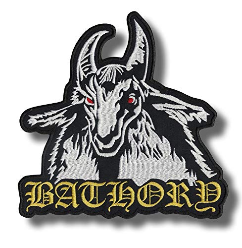 Bathory Aufnäher zum Aufbügeln, bestickt von JJTEXTIX