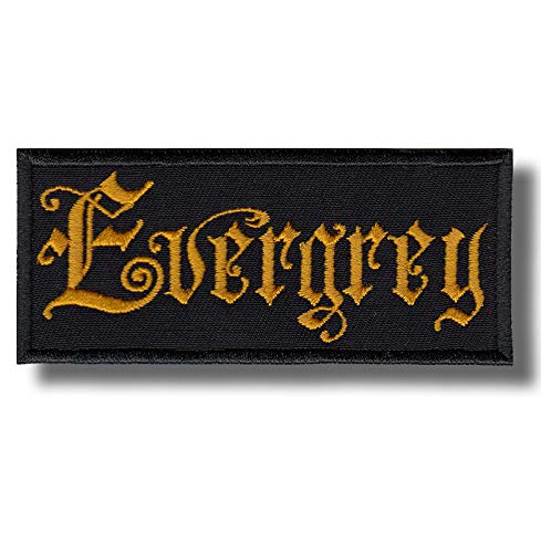 JJTEXTIX Aufnäher zum Aufbügeln, bestickt, 8–10 cm, Rechteckig, Embroidered Patch, Appliqué, Aufbügeln, Mittel, grau, Dunkler, ernster Stil, Band, Kind, 1 Stück JJTEXTIX Aufnäher zum Aufbügeln, bestickt, 8–10 cm, Rechteckig, Embroidered Patch, Appliqué, Aufbügeln, Mittel, grau, Dunkler, ernster Stil, Band, Kind, 1 Stück von JJTEXTIX