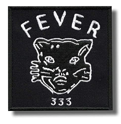 Fever 333 Band Patch Abzeichen bestickt Aufbügler Applikation von JJTEXTIX