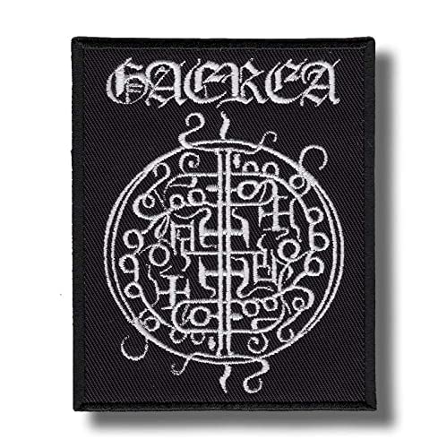 JJTEXTIX Gaerea Band Patch Abzeichen zum Aufbügeln, Schwarz, Stickerei, Mittel, 1 Stück JJTEXTIX Gaerea Band Patch Abzeichen zum Aufbügeln, Schwarz, Stickerei, Mittel, 1 Stück von JJTEXTIX