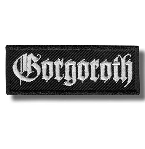 JJTEXTIX Gorgoroth Aufnäher zum Aufbügeln, Schwarz, Rechteckig, Gothic, Musik, 1 Stück, Bügelflicken, Patch JJTEXTIX Gorgoroth Aufnäher zum Aufbügeln, Schwarz, Rechteckig, Gothic, Musik, 1 Stück, Bügelflicken, Patch von JJTEXTIX