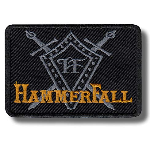 Hammerfall-Aufnäher, bestickt, zum Aufbügeln von JJTEXTIX