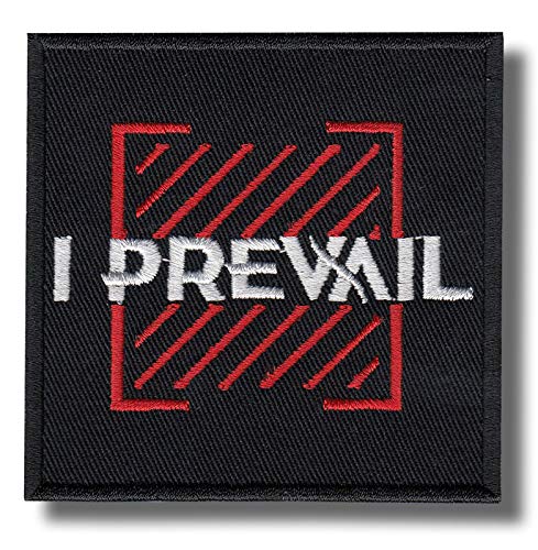 JJTEXTIX Aufnäher 'I Prevail', Schwarz,rot,Weiß, 1 Stück, Mittel, Floral, Aufbügeln, Dekoratives Aufbügel-Patch, Aufnäher JJTEXTIX Aufnäher 'I Prevail', Schwarz,rot,Weiß, 1 Stück, Mittel, Floral, Aufbügeln, Dekoratives Aufbügel-Patch, Aufnäher von JJTEXTIX