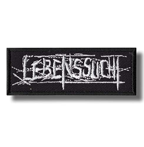 Lebenssucht Band Patch Abzeichen bestickt Bügelbild von JJTEXTIX