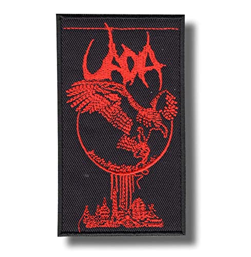JJTEXTIX Uada Band Patch Abzeichen bestickt Aufbügler Applikation - Rot, Mittel, 1 Stück - Reise, Aufbügel-Patch JJTEXTIX Uada Band Patch Abzeichen bestickt Aufbügler Applikation - Rot, Mittel, 1 Stück - Reise, Aufbügel-Patch von JJTEXTIX