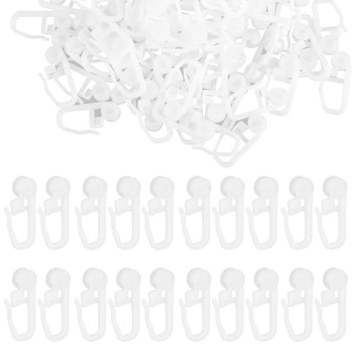 JJUNW 100 Stück Gardinengleiter 10mm, Universal Vorhanghaken Haken für Schiene, Gardinenhaken zum Einhängen Gardinenröllchen Weiß Vorhang Haken für Duschvorhänge Fenstervorhänge Türvorhänge JJUNW 100 Stück Gardinengleiter 10mm, Universal Vorhanghaken Haken für Schiene, Gardinenhaken zum Einhängen Gardinenröllchen Weiß Vorhang Haken für Duschvorhänge Fenstervorhänge Türvorhänge von JJUNW
