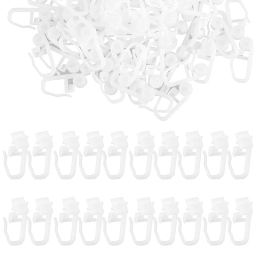 JJUNW 100 Stück Gardinengleiter 10mm, Universal Vorhanghaken Haken für Schiene, Gardinenhaken zum Einhängen Gardinenröllchen Weiß Vorhang Haken für Duschvorhänge Fenstervorhänge Türvorhänge JJUNW 100 Stück Gardinengleiter 10mm, Universal Vorhanghaken Haken für Schiene, Gardinenhaken zum Einhängen Gardinenröllchen Weiß Vorhang Haken für Duschvorhänge Fenstervorhänge Türvorhänge von JJUNW