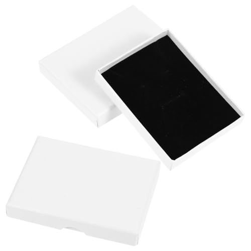 JJUNW 2 Stück Schmuck Geschenkbox Klein, Weiß Rechteck Geschenkschachtel mit Deckel Schmuckschatulle Kleine Geschenkbox für Schmuck Verpackung 9x7cm Schmuck Box für Ohrringe Halsketten Armbänder Ringe JJUNW 2 Stück Schmuck Geschenkbox Klein, Weiß Rechteck Geschenkschachtel mit Deckel Schmuckschatulle Kleine Geschenkbox für Schmuck Verpackung 9x7cm Schmuck Box für Ohrringe Halsketten Armbänder Ringe von JJUNW